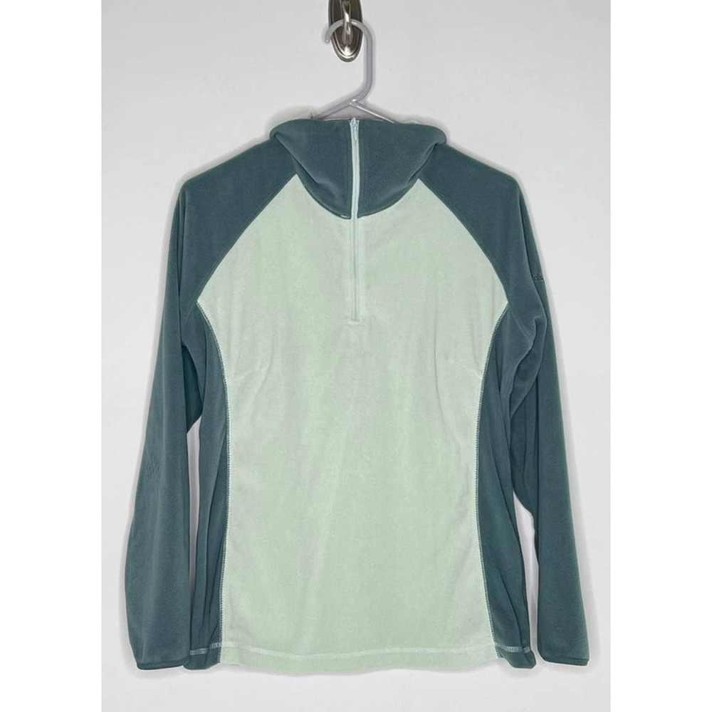 Columbia Quarter Zip Fleece Youth Large Green